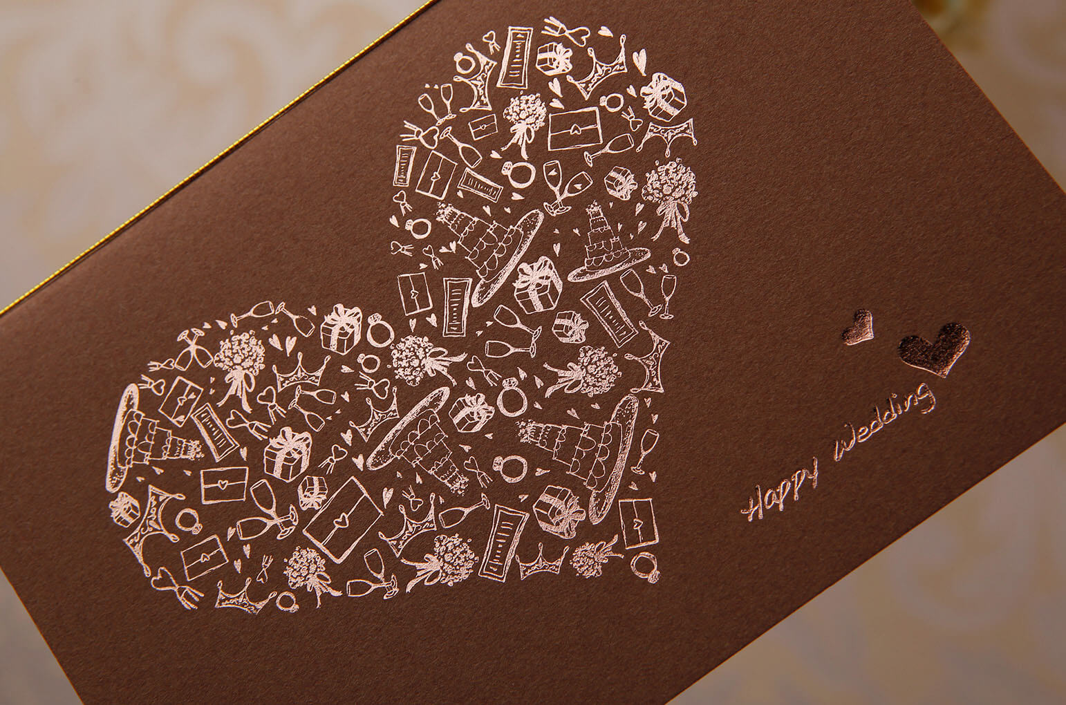 HAPPY HEART brownハッピーハート　茶