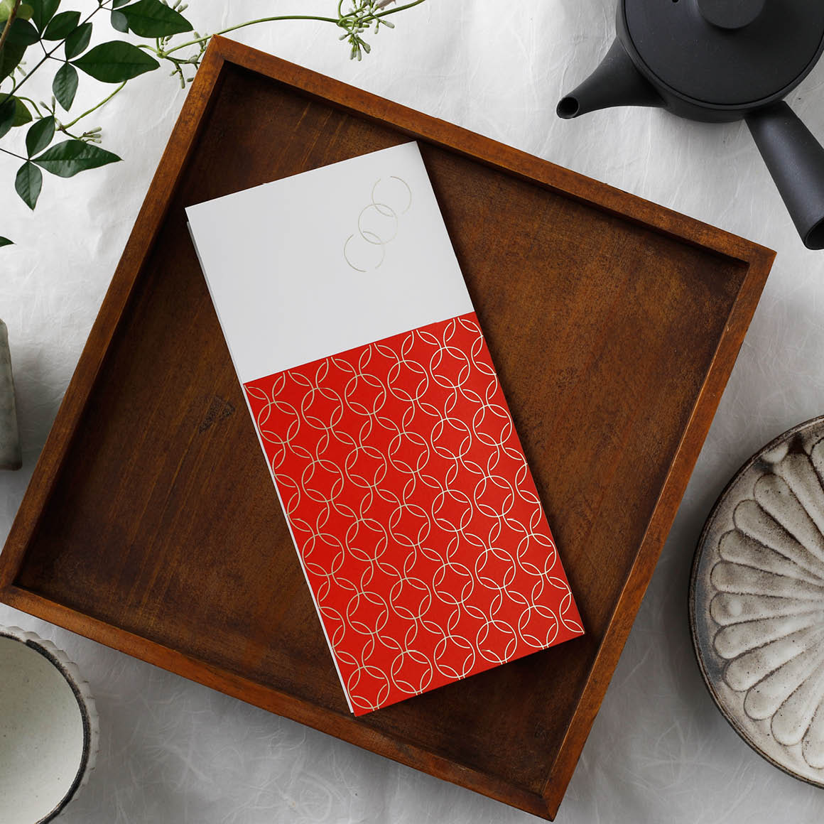 IIEN IWAI red and whiteいい○　い○い　紅白　A4
