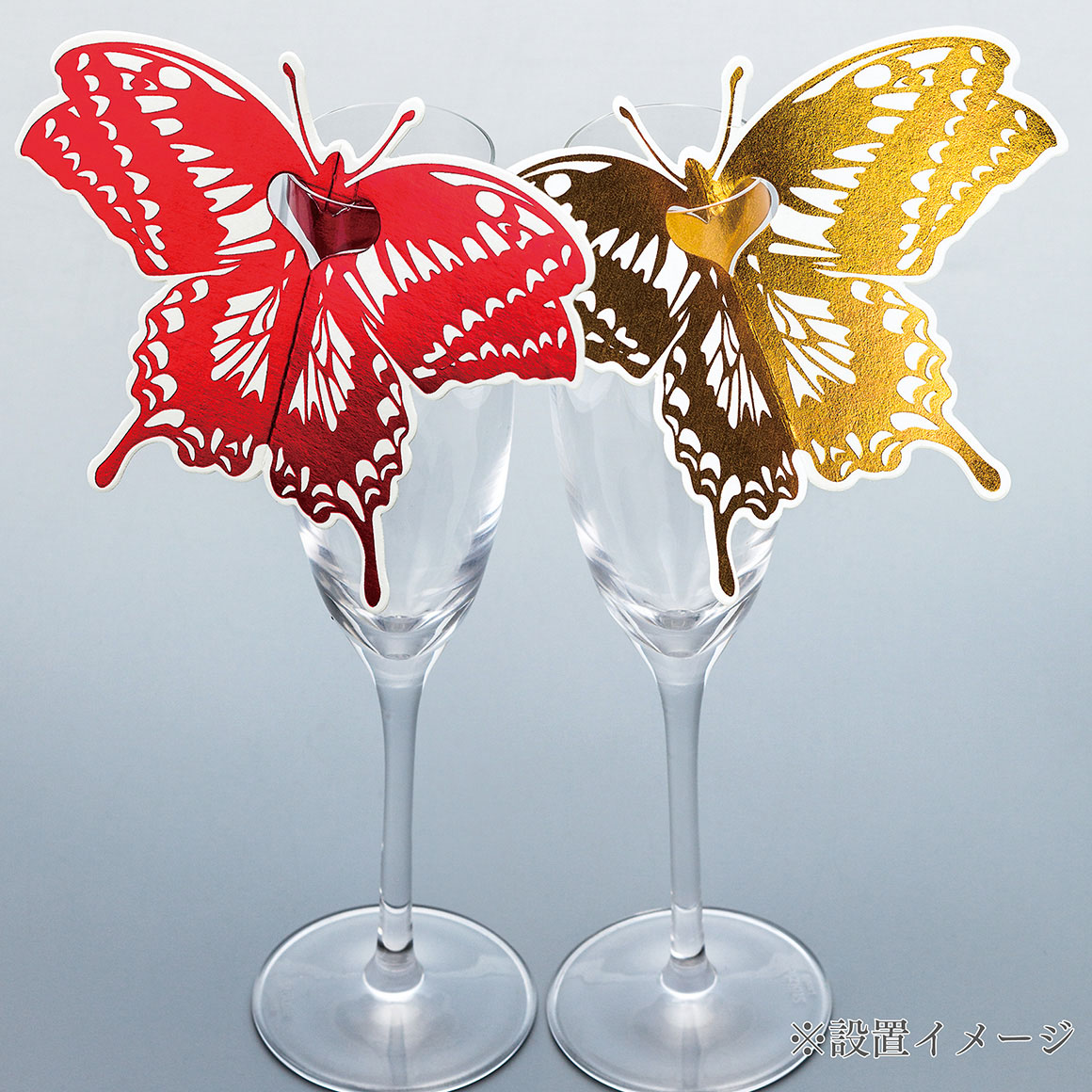 BUTTERFLY CARD silver蝶カード　シルバー