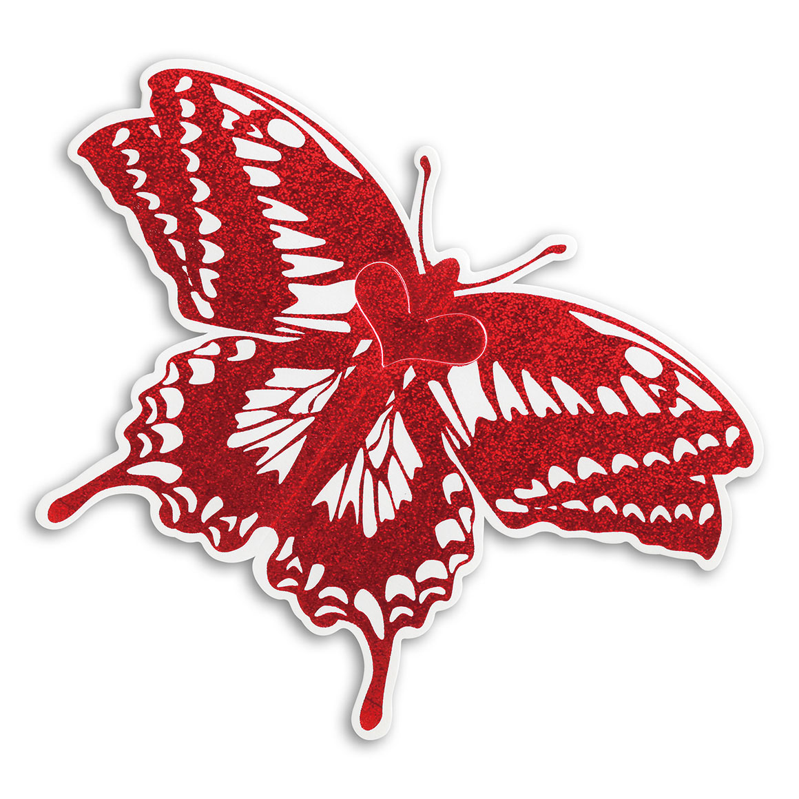 BUTTERFLY CARD red蝶カード　レッド