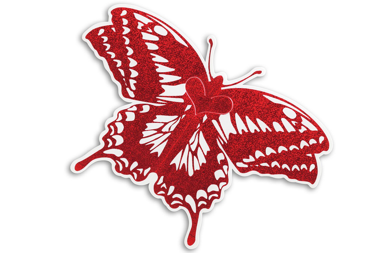 BUTTERFLY CARD red蝶カード　レッド