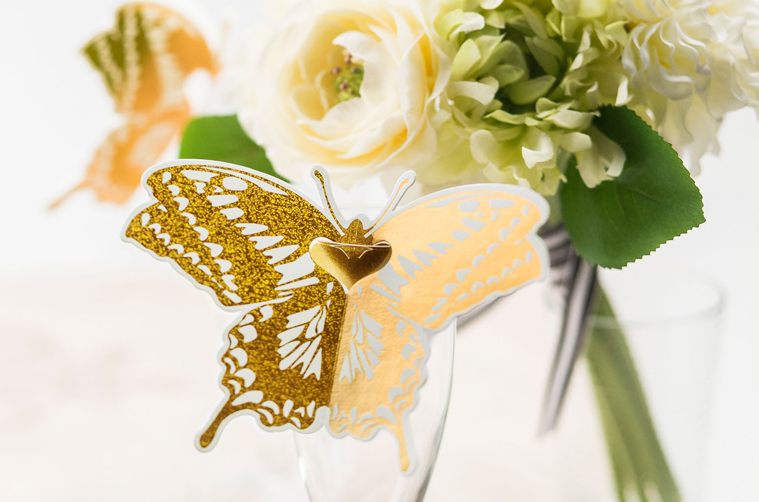 BUTTERFLY CARD gold蝶カード　ゴールド