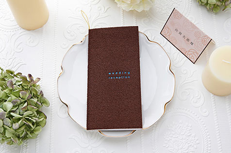 APP MOCO brown A4APP印刷込/MOCO-ブラウン-　A4席次表(席次面のみ)