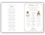 結婚式 招待状・席次表　テンプレート　プロフィール　メニュー　ご挨拶