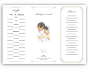 結婚式 招待状・席次表　テンプレート　プロフィール　メニュー　ご挨拶