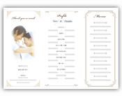 結婚式 招待状・席次表　テンプレート　プロフィール　メニュー　ご挨拶