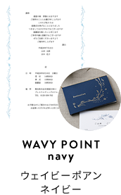 WAVY POINT  navy ウェイビーポアンネイビー